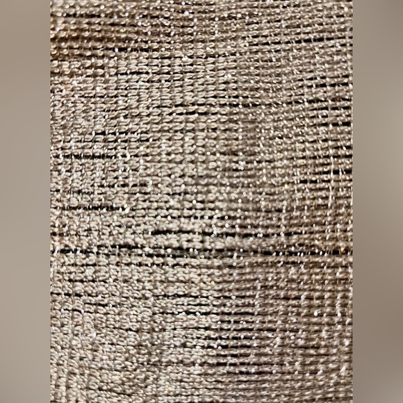 Metallic Silver Scarf Glam Holiday Going Out Gift Fringe Classy Dazzling Chic - Picture 12 of 17